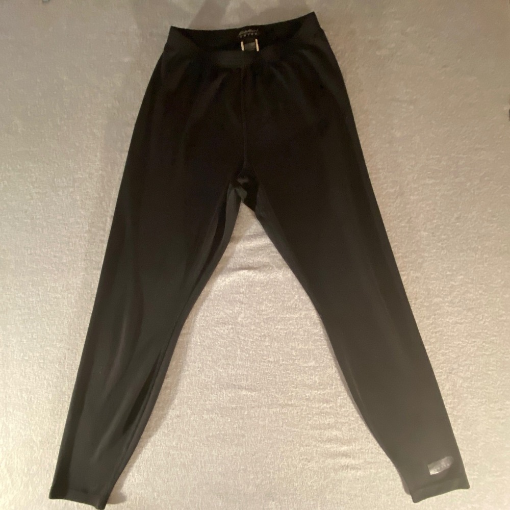 Eddie Bauer EBTEK Womens Small Black Performance Legging High Rise Tapered Pants